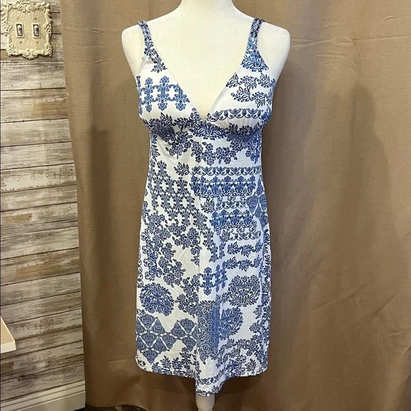 GORGEOUS BUNDLE - Tommy Bahama Blue & White Swim Dress, Bikini Bottoms &  coverup